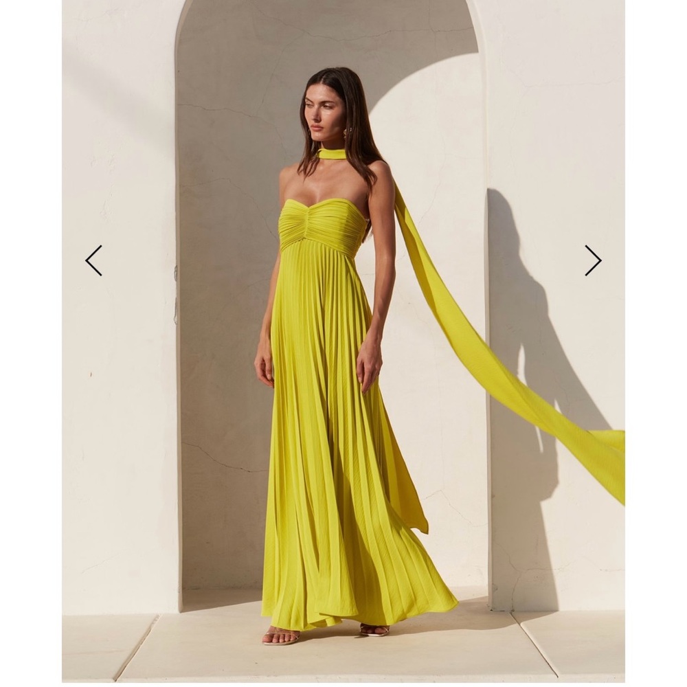 Daphne Dress - Chartreuse